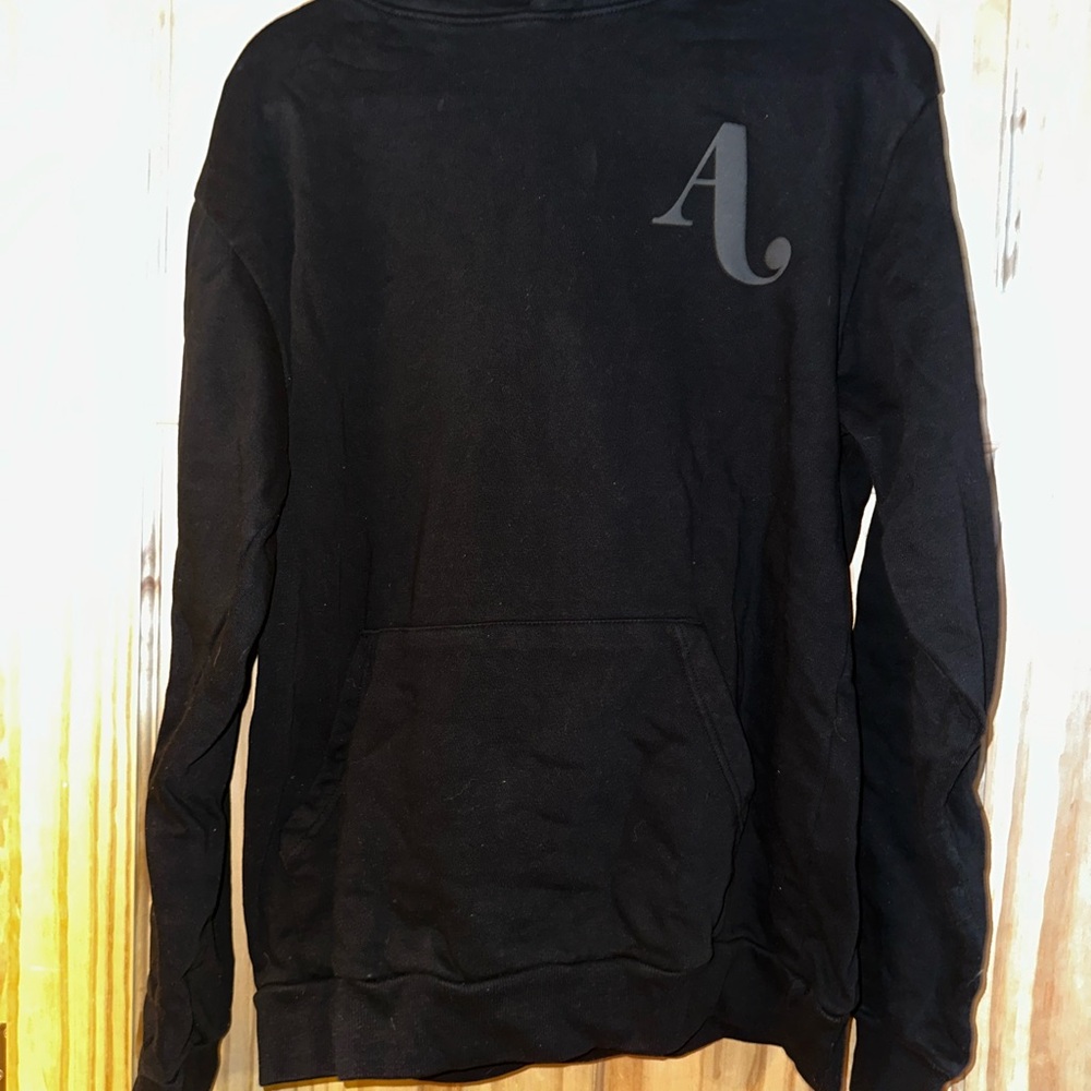 Adele Residency Black Sweatshirt with Subtle Logo Design